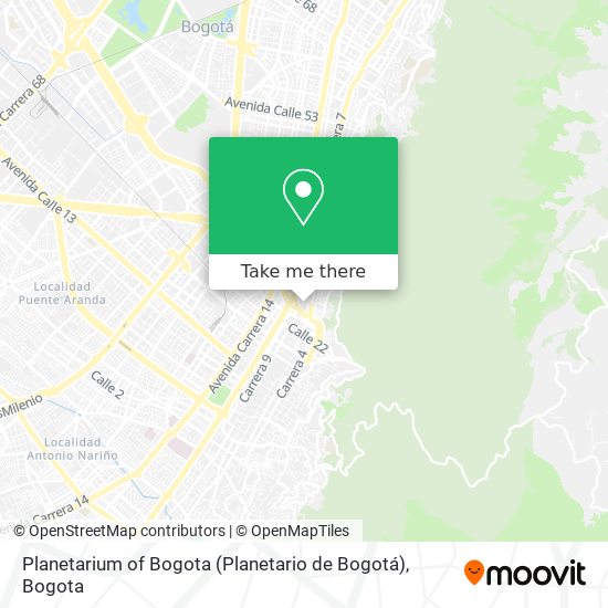 Planetarium of Bogota (Planetario de Bogotá) map