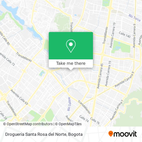 Drogueria Santa Rosa del Norte map