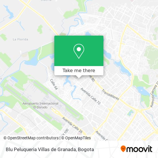 Mapa de Blu Peluqueria Villas de Granada