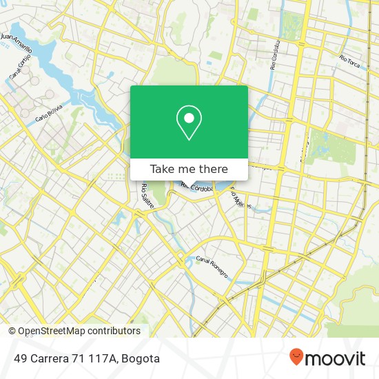 Mapa de 49 Carrera 71 117A