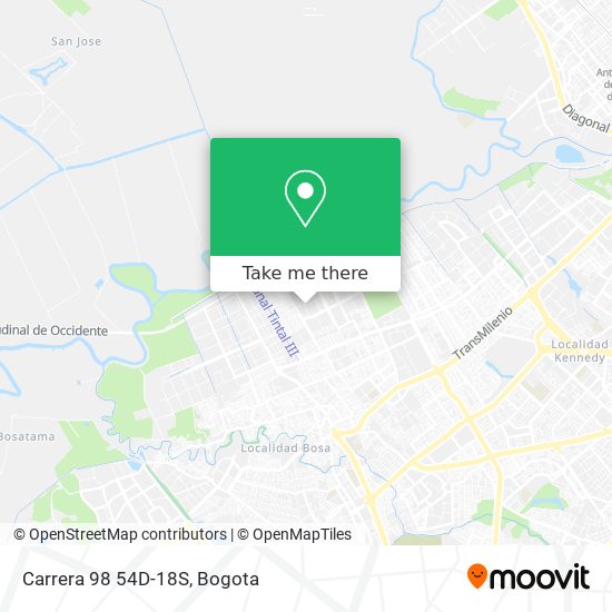 Mapa de Carrera 98 54D-18S