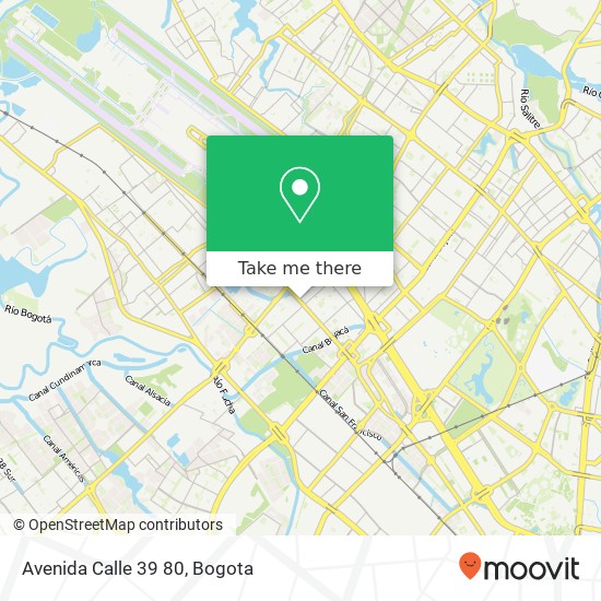 Mapa de Avenida Calle 39 80