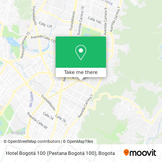 Hotel Bogotá 100 (Pestana Bogotá 100) map