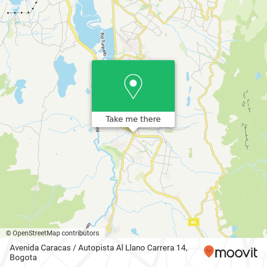 Avenida Caracas / Autopista Al Llano Carrera 14 map