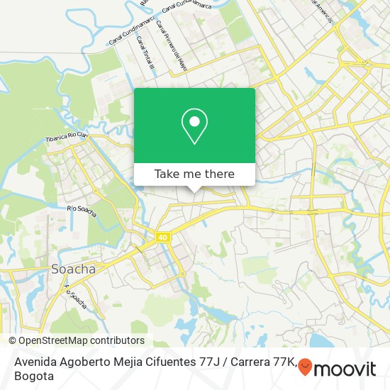 Avenida Agoberto Mejia Cifuentes 77J / Carrera 77K map