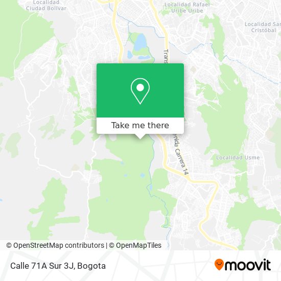 Mapa de Calle 71A Sur 3J