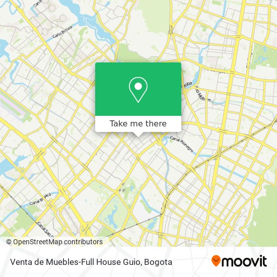 Venta de Muebles-Full House Guio map