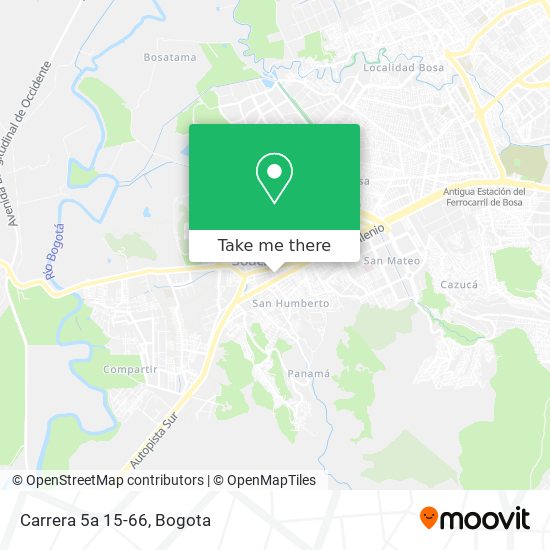 Mapa de Carrera 5a 15-66