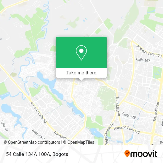 54 Calle 134A 100A map