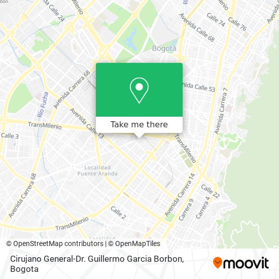 Cirujano General-Dr. Guillermo Garcia Borbon map