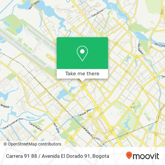 Carrera 91 88 / Avenida El Dorado 91 map