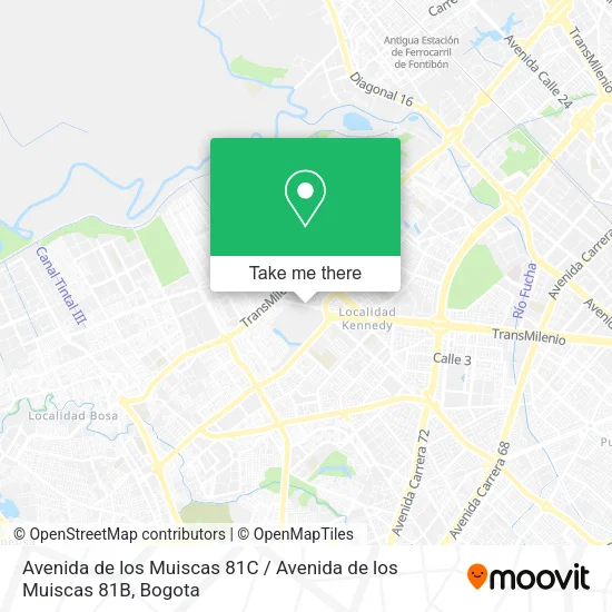 Avenida de los Muiscas 81C / Avenida de los Muiscas 81B map