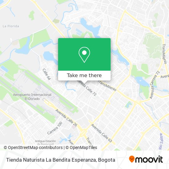 Mapa de Tienda Naturista La Bendita Esperanza