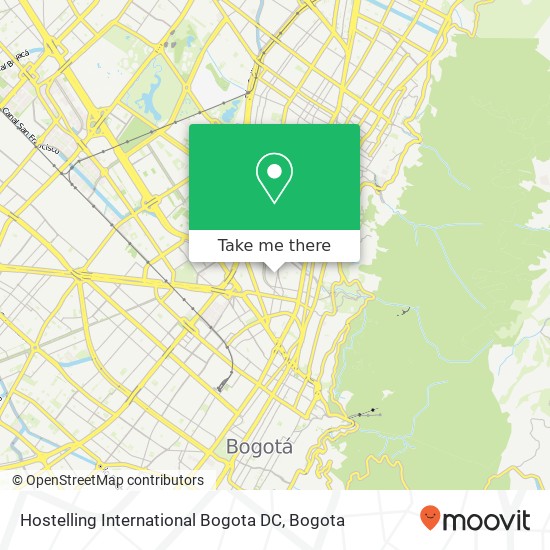 Hostelling International Bogota DC map