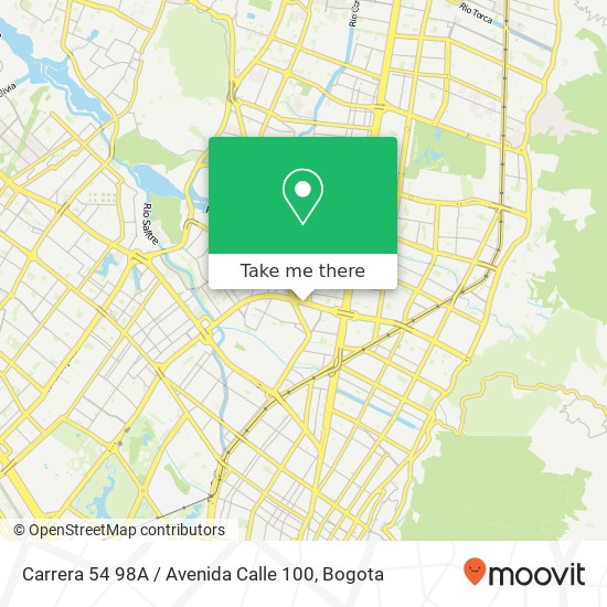 Carrera 54 98A / Avenida Calle 100 map