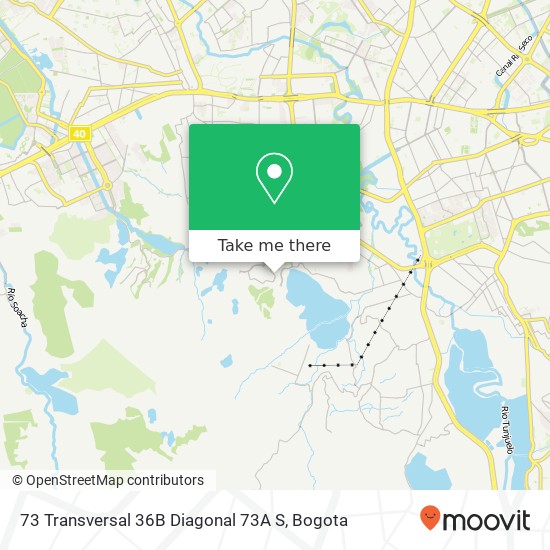 73 Transversal 36B Diagonal 73A S map