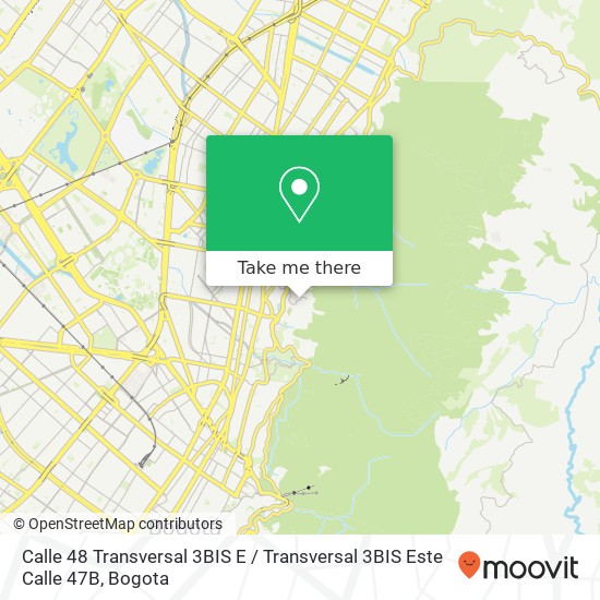 Calle 48 Transversal 3BIS E / Transversal 3BIS Este Calle 47B map