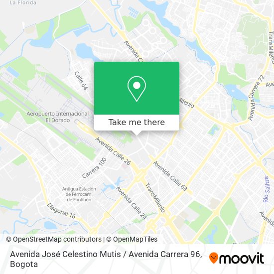 Mapa de Avenida José Celestino Mutis / Avenida Carrera 96