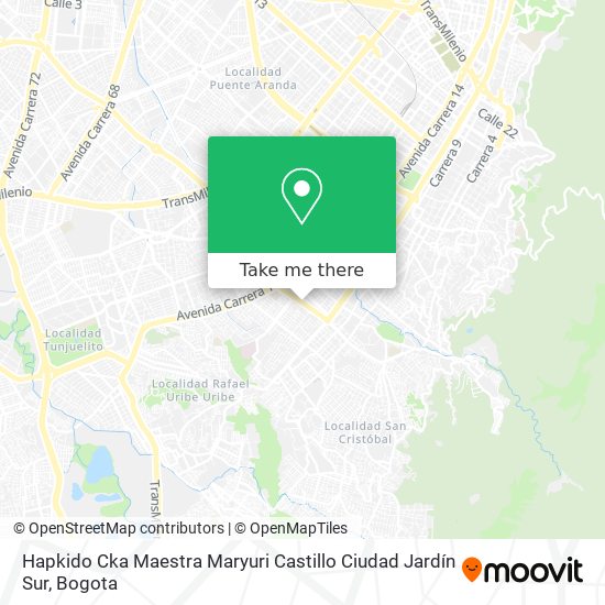 Hapkido Cka Maestra Maryuri Castillo Ciudad Jardín Sur map