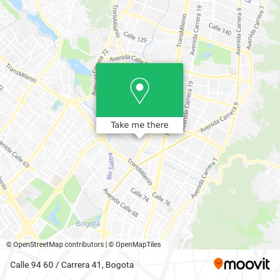 Mapa de Calle 94 60 / Carrera 41