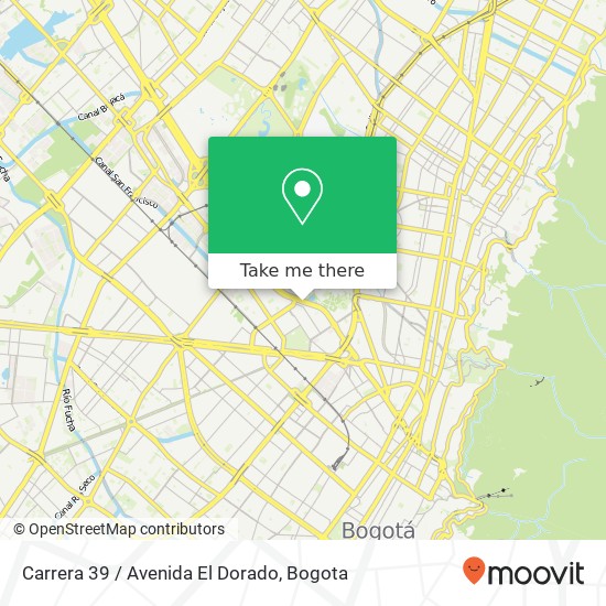 Carrera 39 / Avenida El Dorado map