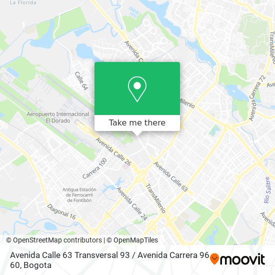 Avenida Calle 63 Transversal 93 / Avenida Carrera 96 60 map