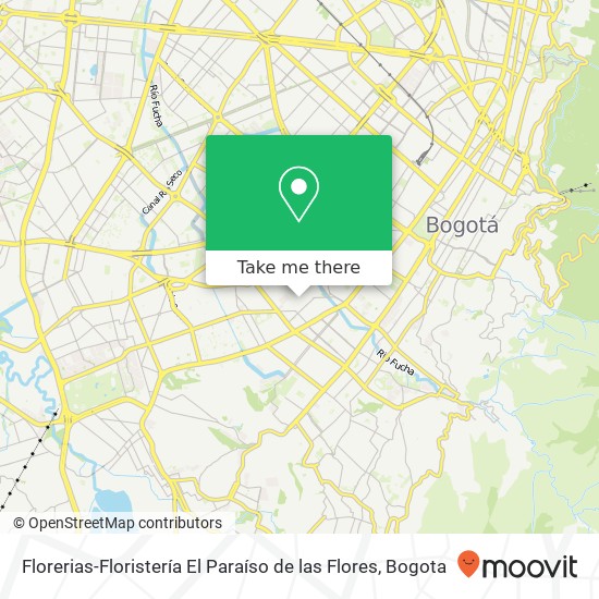 Florerias-Floristería El Paraíso de las Flores map