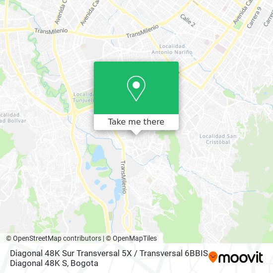 Diagonal 48K Sur Transversal 5X / Transversal 6BBIS Diagonal 48K S map