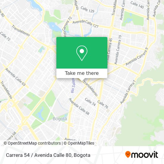 Carrera 54 / Avenida Calle 80 map