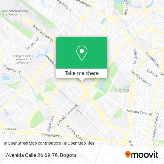 Mapa de Avenida Calle 26 69-76