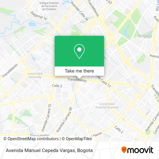 Mapa de Avenida Manuel Cepeda Vargas