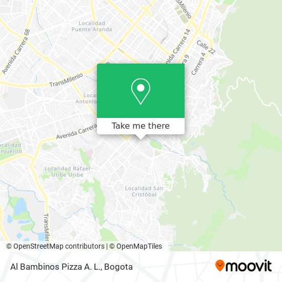 Al Bambinos Pizza A. L. map