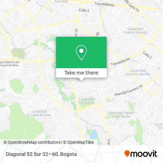 Diagonal 52 Sur 32—60 map