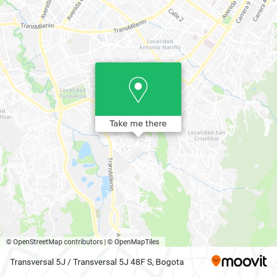 Mapa de Transversal 5J / Transversal 5J 48F S
