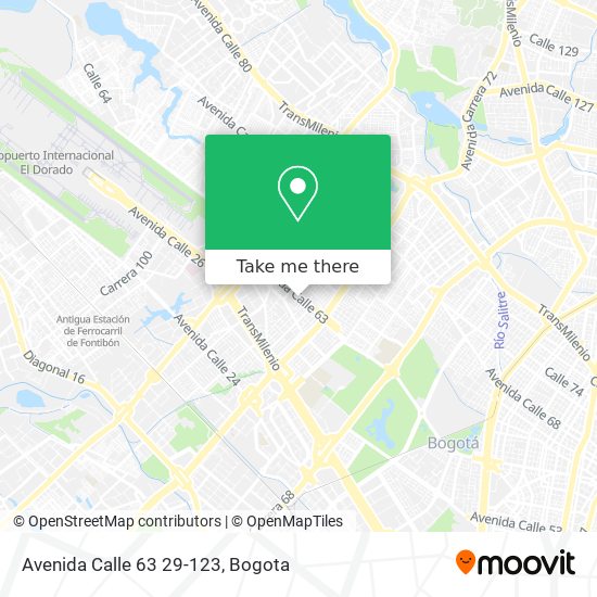 Mapa de Avenida Calle 63 29-123