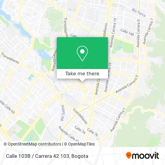 Calle 103B / Carrera 42 103 map