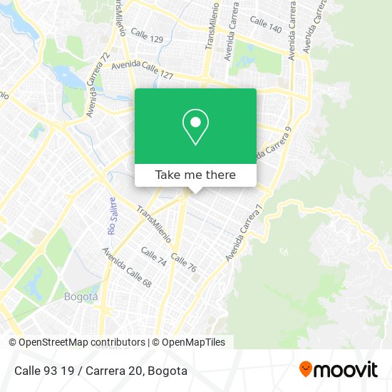 Calle 93 19 / Carrera 20 map