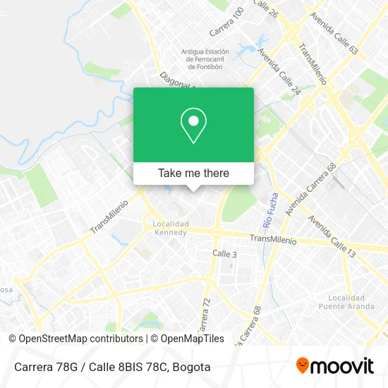 Carrera 78G / Calle 8BIS 78C map