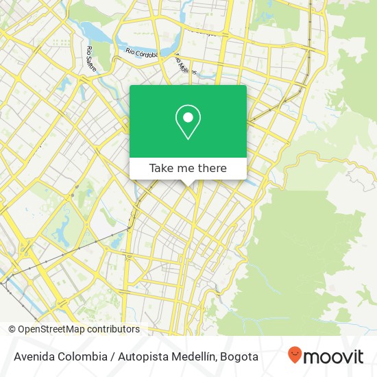 Avenida Colombia / Autopista Medellín map