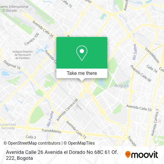 Avenida Calle 26 Avenida el Dorado No 68C 61 Of. 222 map