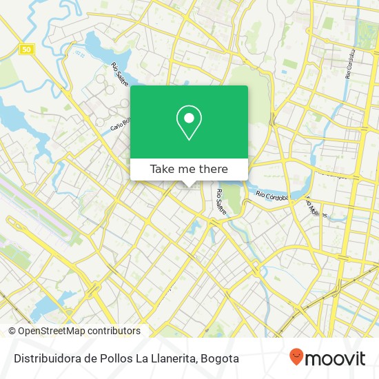Distribuidora de Pollos La Llanerita map