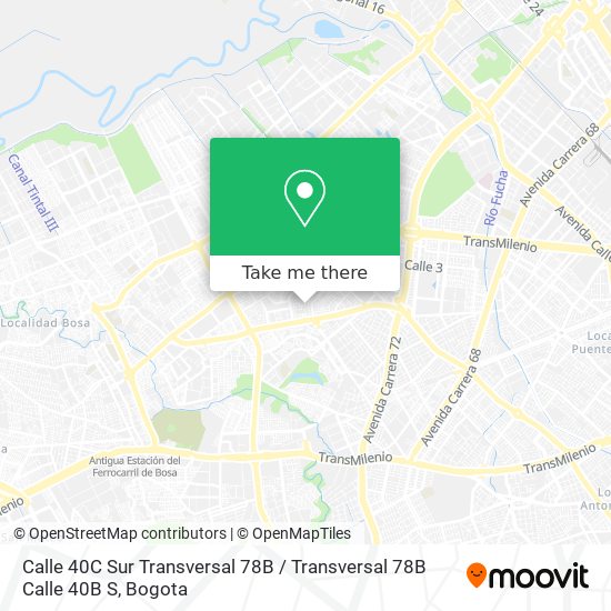 Calle 40C Sur Transversal 78B / Transversal 78B Calle 40B S map