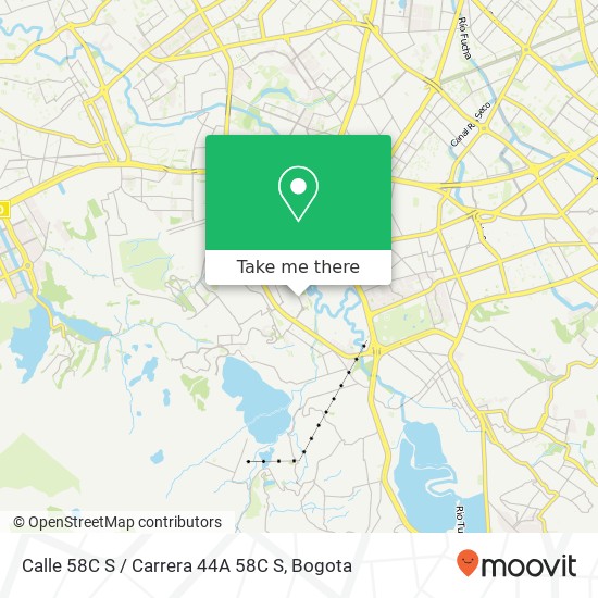 Calle 58C S / Carrera 44A 58C S map