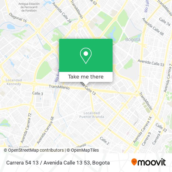 Carrera 54 13 / Avenida Calle 13 53 map