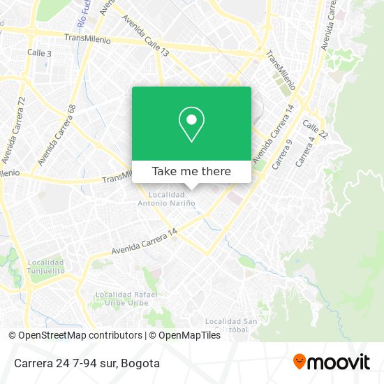 Mapa de Carrera 24 7-94 sur