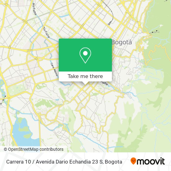 Mapa de Carrera 10 / Avenida Dario Echandia 23 S