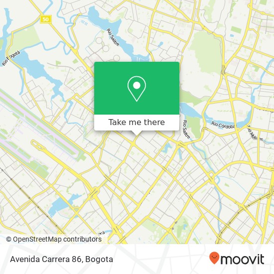 Avenida Carrera 86 map