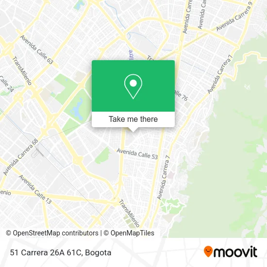 51 Carrera 26A 61C map