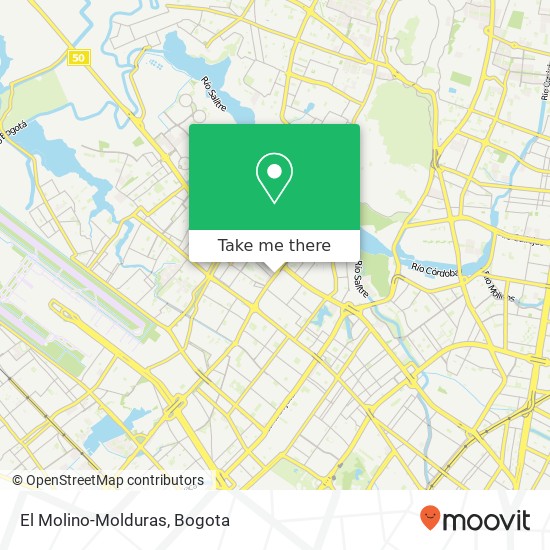 El Molino-Molduras map