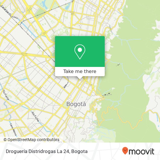 Droguería Distridrogas La 24 map